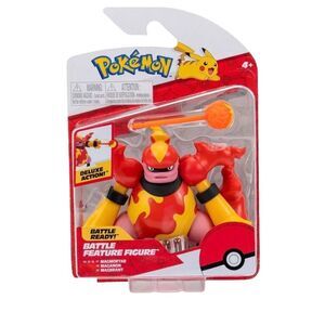 Pokémon Battle‎ Feature Magmortar Deluxe Action Figure With Accesories 4+ NIB
